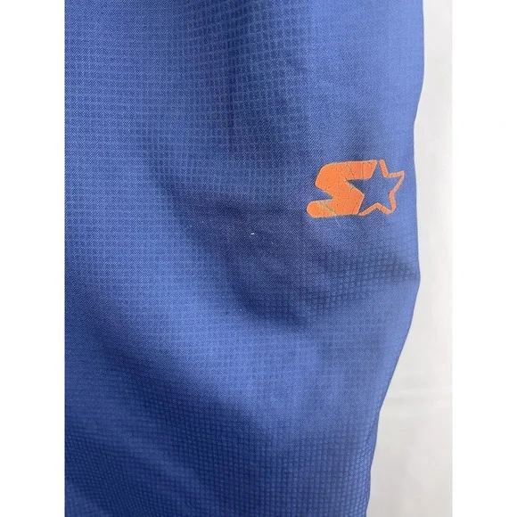 Vtg Y2K Starter Navy Track Pants Orange Mesh Lined Streetwear Mens XL 42W 29.5L - Picture 11 of 16